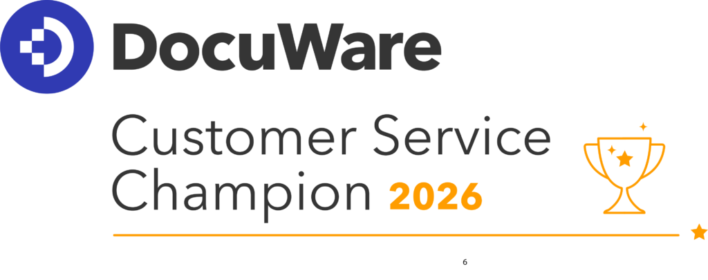 DocuWare Customer Service Champion 2026 RIC Solutions